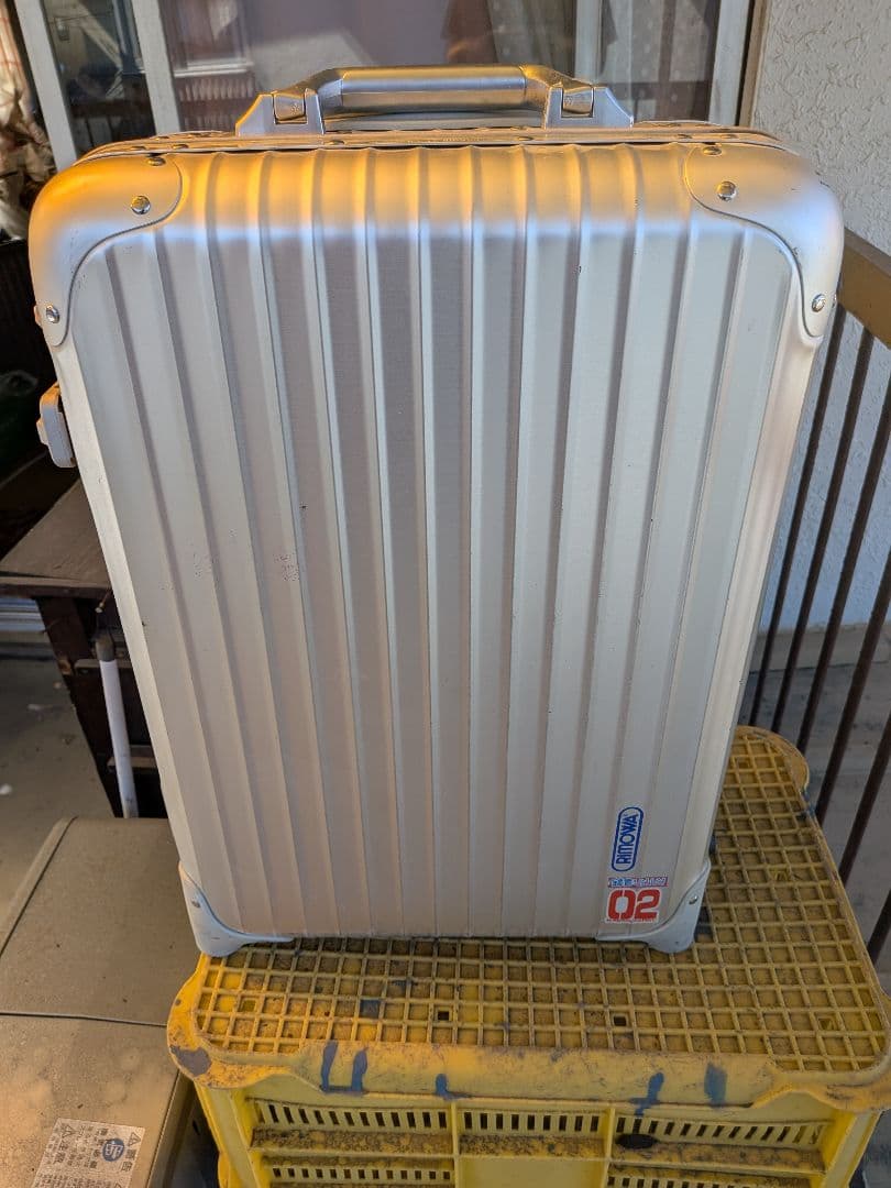 RIMOWA TOPAS スーツケース 廃盤 2輪　青ロゴ　リモワ