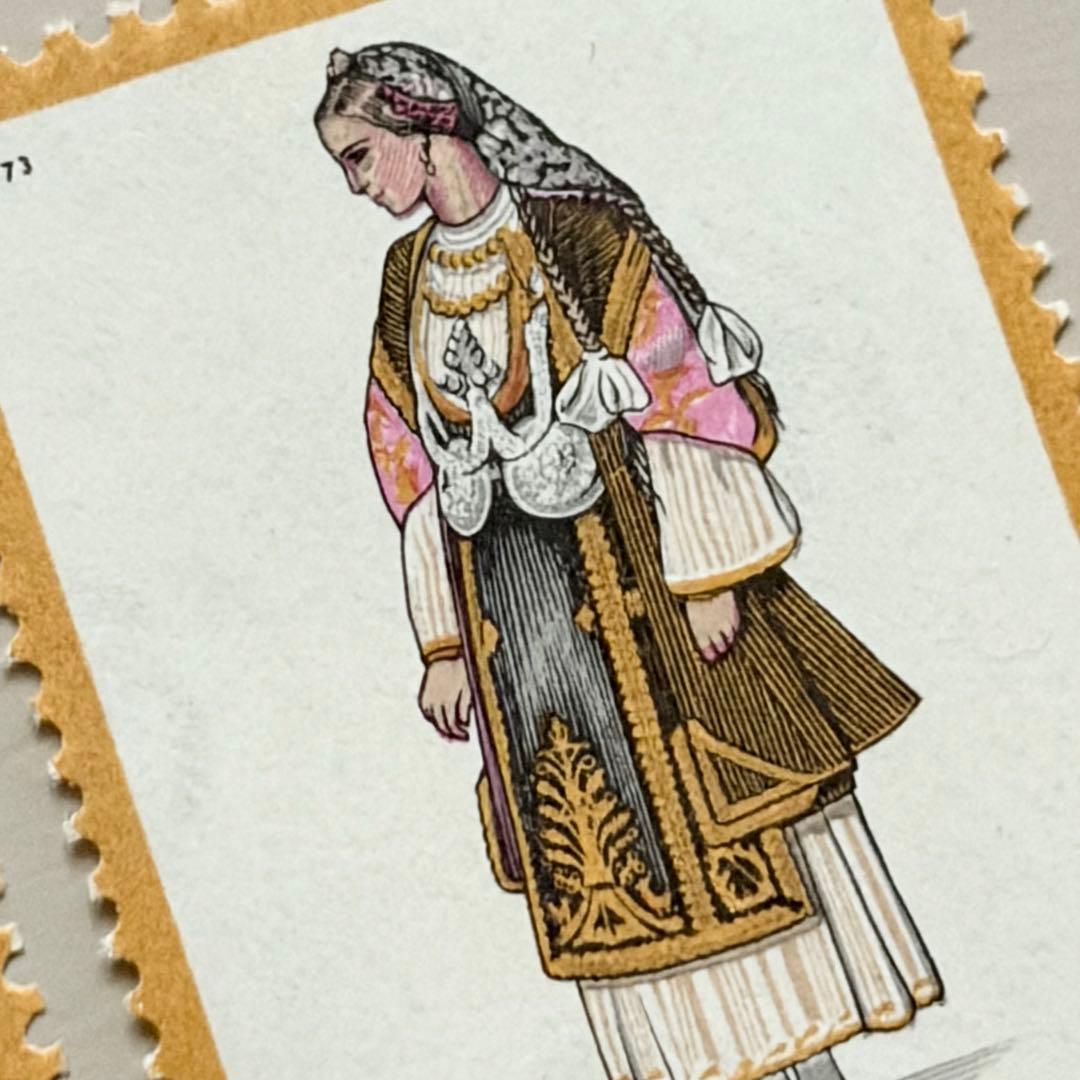 外国切手40枚（ギリシャ：民族衣装） - メルカリ