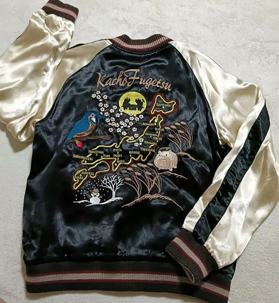 STUDIO D’ARTISAN★ダルチザン 花鳥風月 リバーシブル スカジャン STUDIO D'ARTISAN☆ダルチザン 花鳥風月 リバーシブル スカジャン