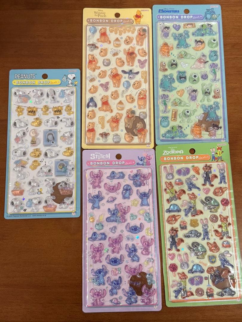 ボンボンドロップ　キャラクターシールセット 5枚