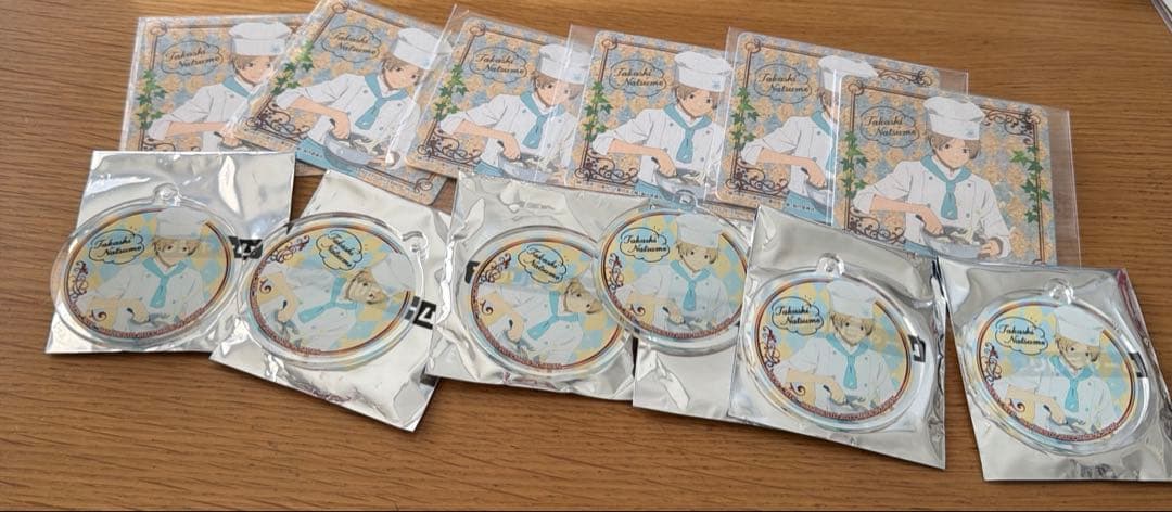 夏目友人帳　夏目貴志　一番くじ　一番カフェ　アクリルチャーム　コースター　セット 夏目友人帳 夏目貴志 一番くじ 一番カフェ アクリルチャーム