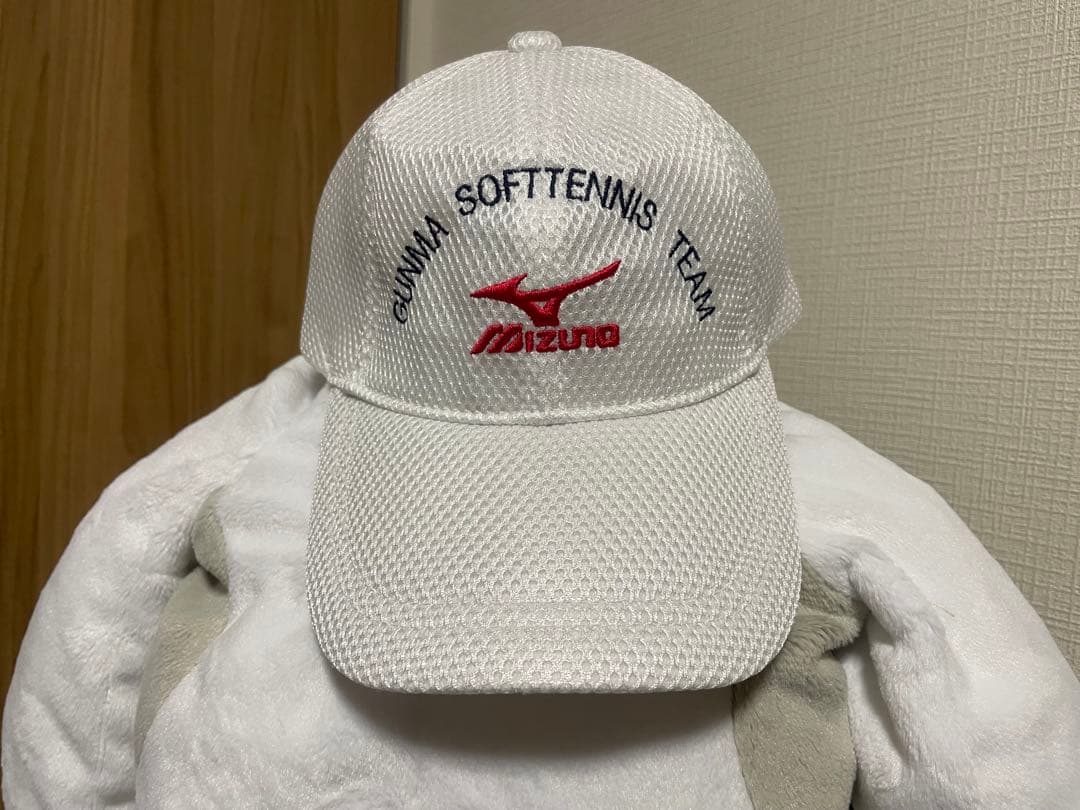 ミズノ ソフトテニス 非売品 選手 キャップ MIZUNO 群馬代表 支給 限定