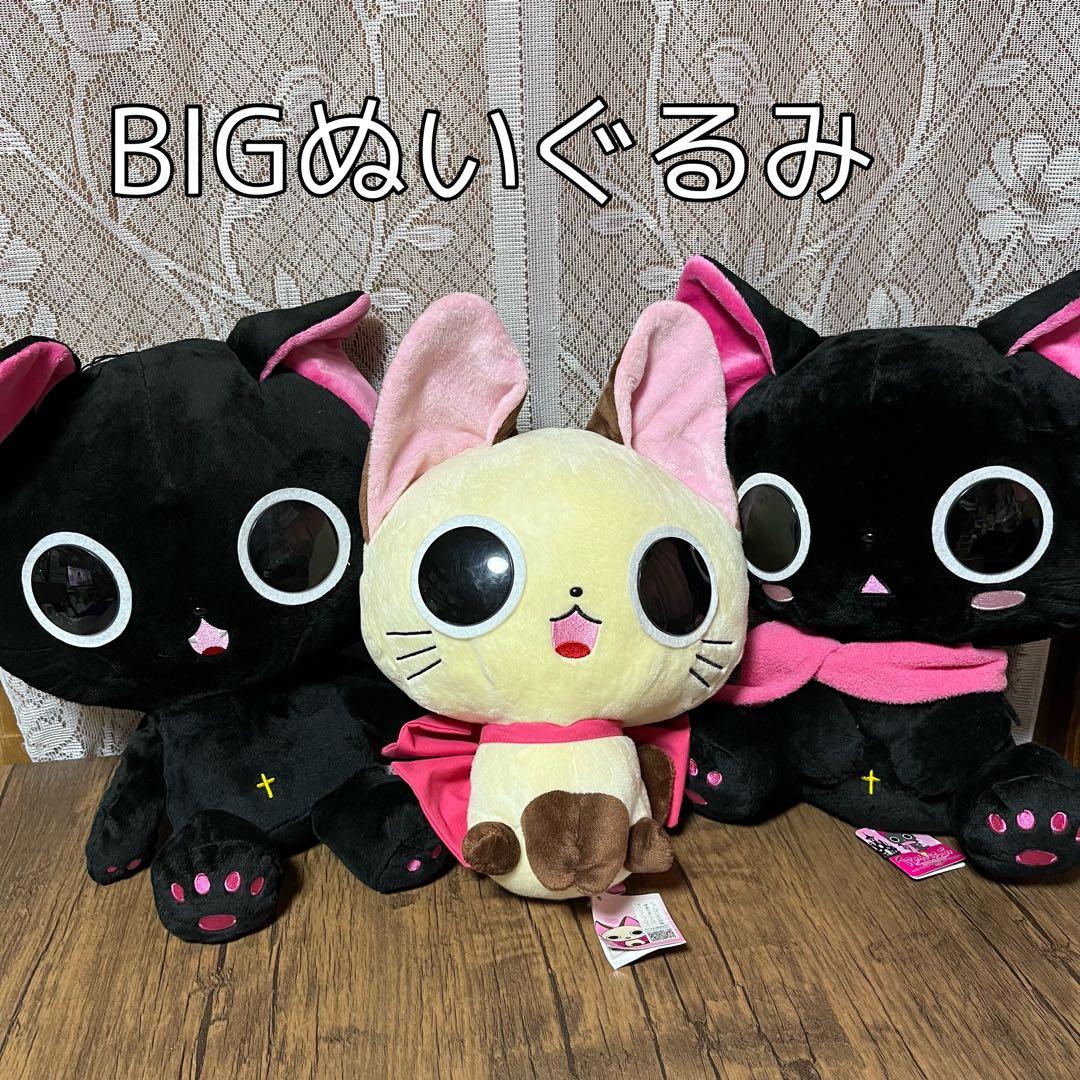 にゃんぱいあ BIGぬいぐるみ 3種セット 茶々丸 黒猫 - メルカリ