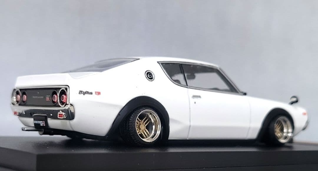 1/43　スカイライン改　ケンメリ2Dr　シャドー　ホイール　アルミ製　深リム