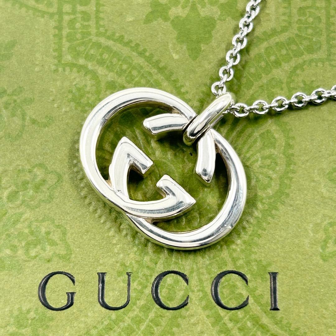 美品✨　グッチ　GUCCI　ネックレス　インターロッキング　シルバー　925 GUCCI（グッチ） ネックレス インターロッキングG シルバー925