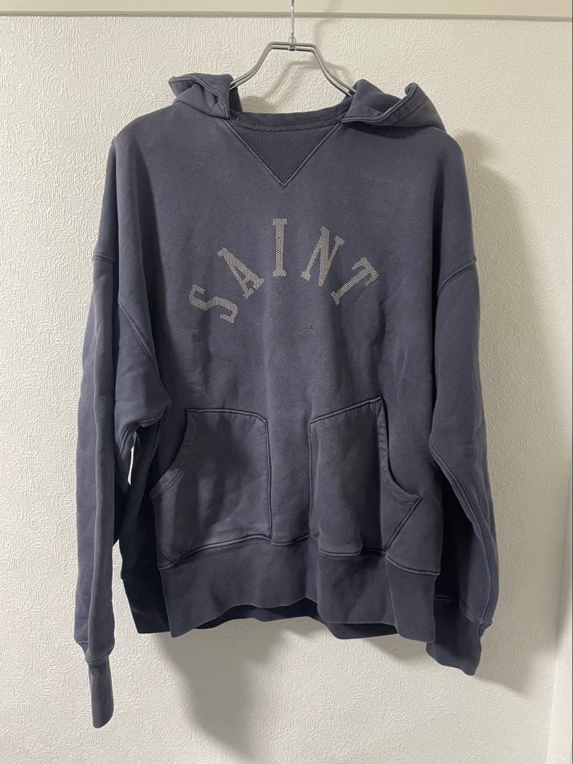 SAINT セントマイケル ベルベルジン パーカー ネイビー 紺 L キムタク着