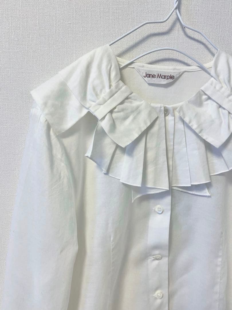 ジェーンマープル 襟リボン ブラウス