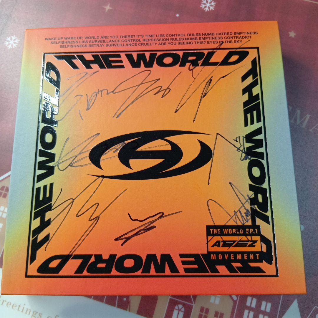 ateez　プロモアルバム　非売品　サイン入り　メッセージ入り　レア　美品