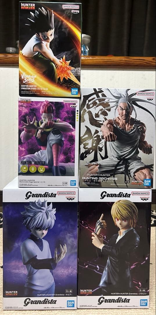 HUNTER×HUNTER フィギュア　5体セット　ゴン梱包テープ切れ品