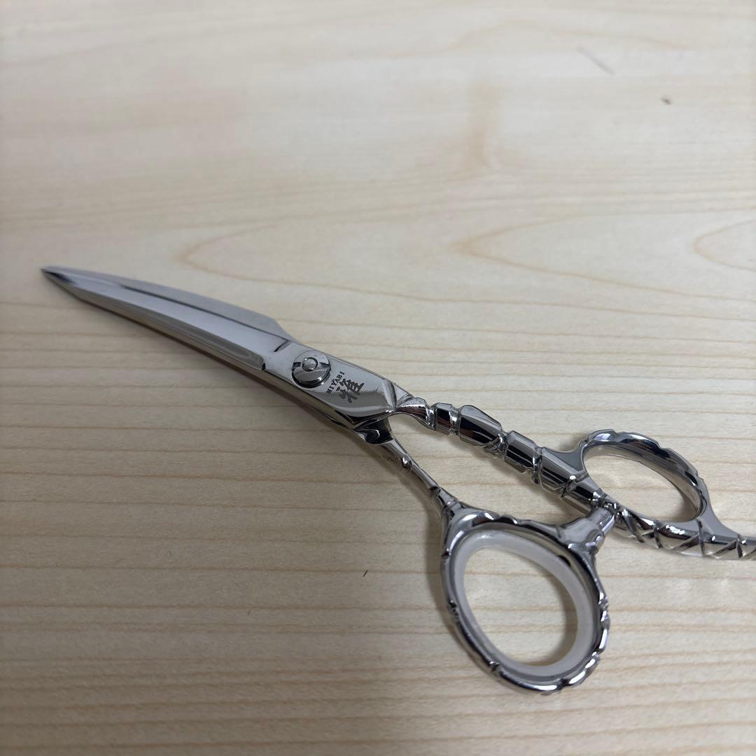 雅ステンレス カーブ刃シザー 約6インチ