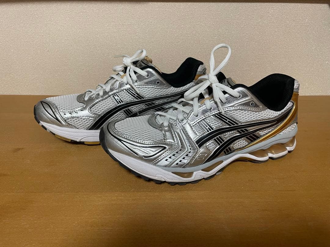 靴 ASICS gel-kayano14 asics GEL-KAYANO 14 CREAM/DENIM BLUE（アシックス ゲル-カヤノ 14