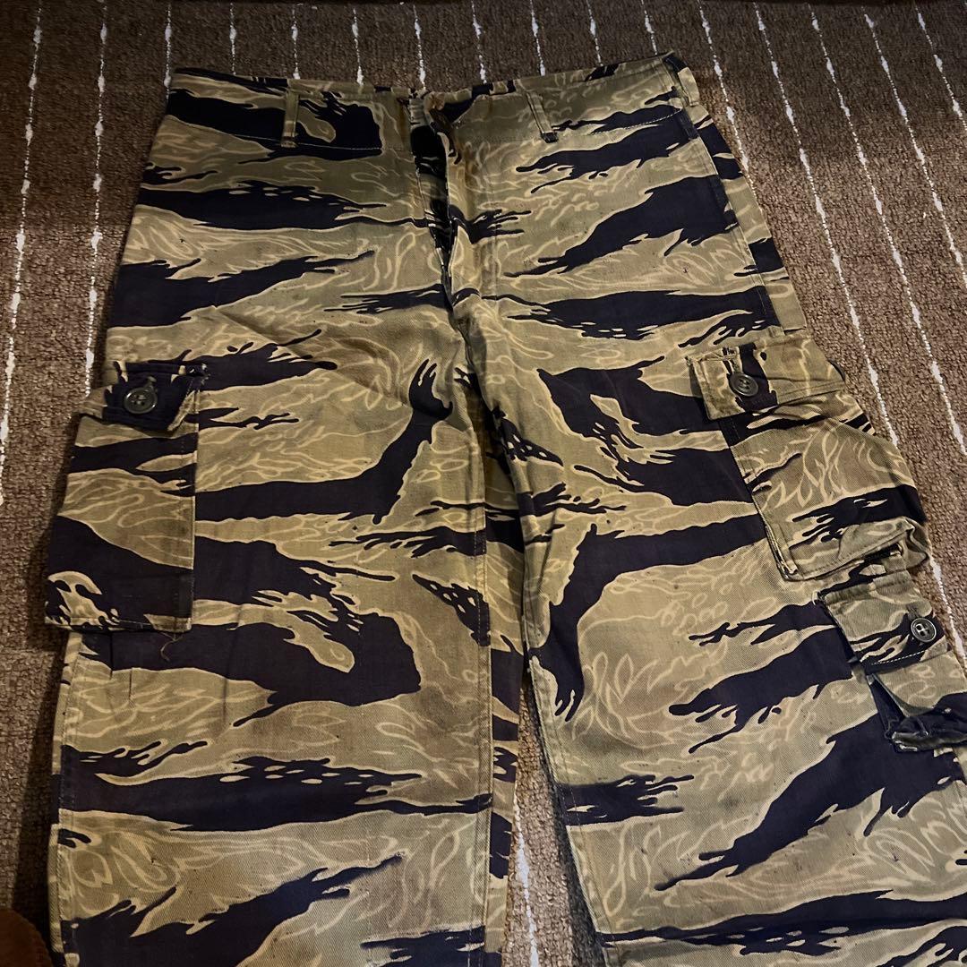 60年代　ベトナム戦　オリジナル　タイガーストライプ　タイガーカモ　パンツ