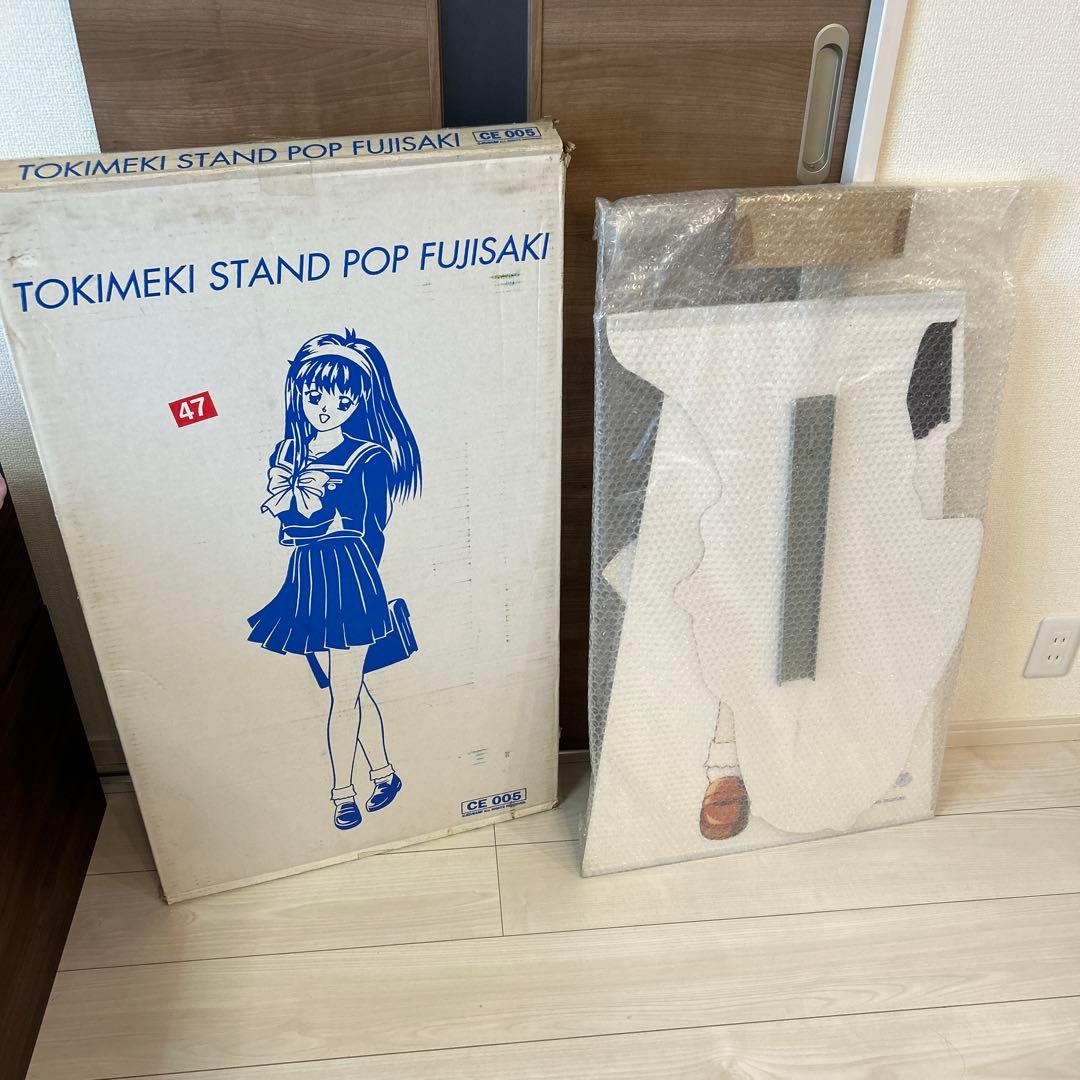 【未使用】等身大POP ときめきメモリアル 藤崎詩織 冬服ときめきスタンドポップ