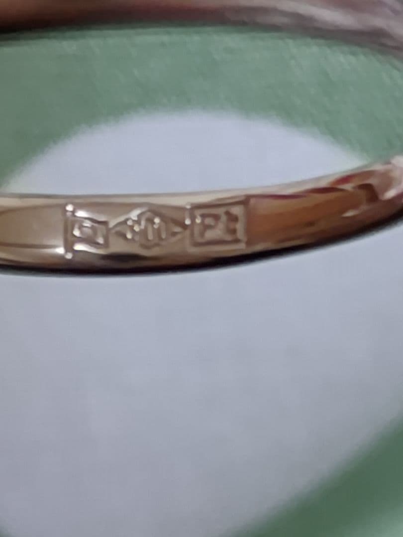 ダイヤモンドリング　Pt800 ダイヤ 0.303ct　12弱　造幣局刻印　美品