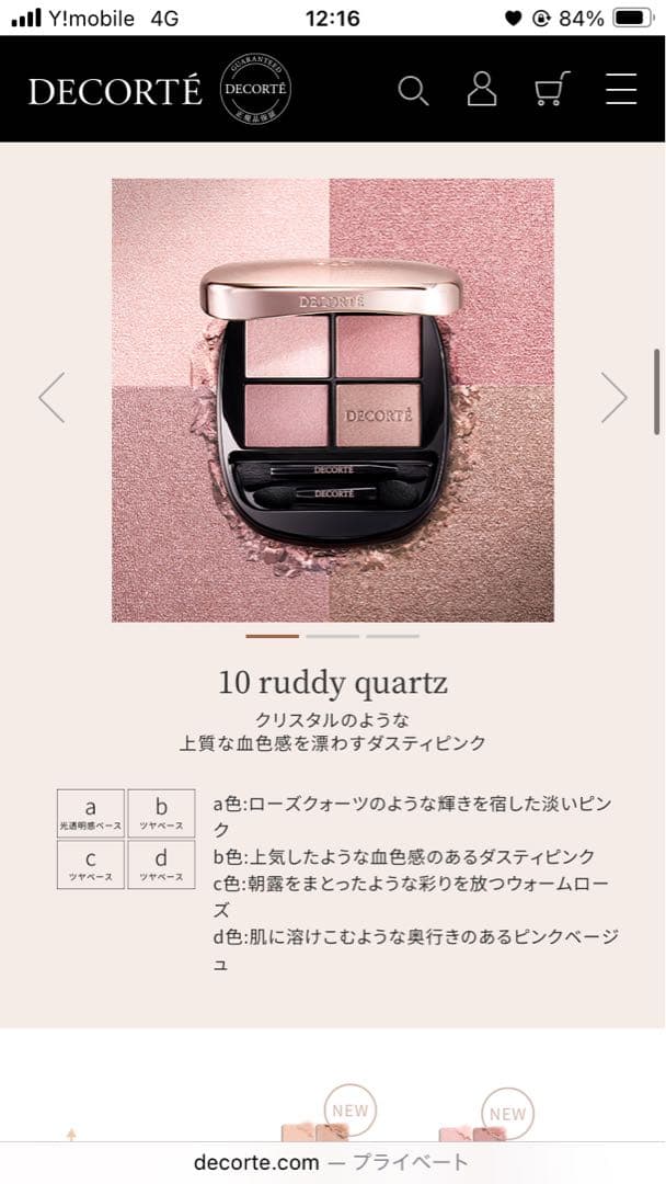 ⭕️本日限定値下げ⭕️コスメデコルテ　スキンシャドウデザイニングパレット　10