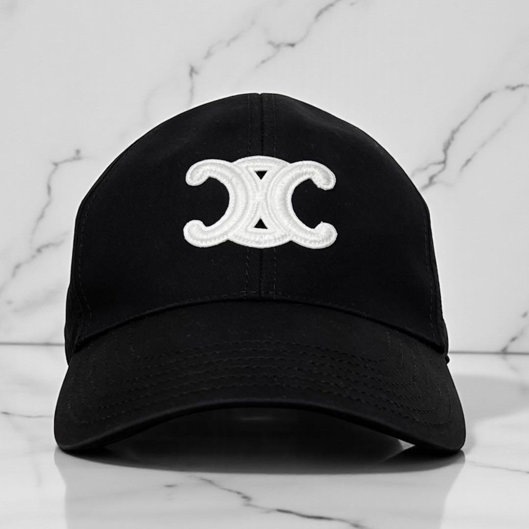 現行モデル 美品 セリーヌ トリオンフ キャップ ブラック 帽子 L 59cm 楽天市場】CELINE セリーヌ ベースボールキャップ AA0AG0F82.38NO