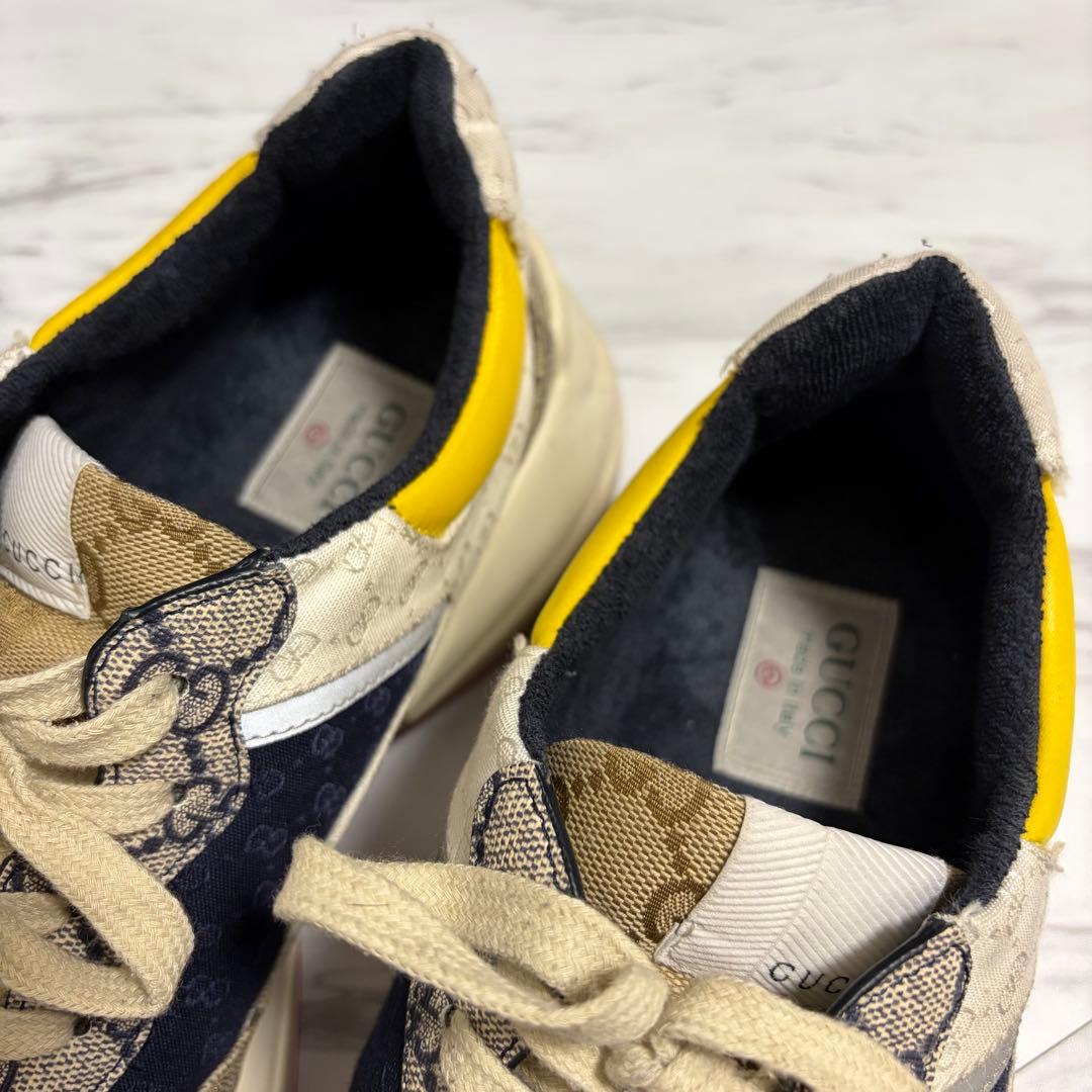 美品 GUCCI ライトン GGスプリーム ダッドスニーカー 厚底 29cm相当