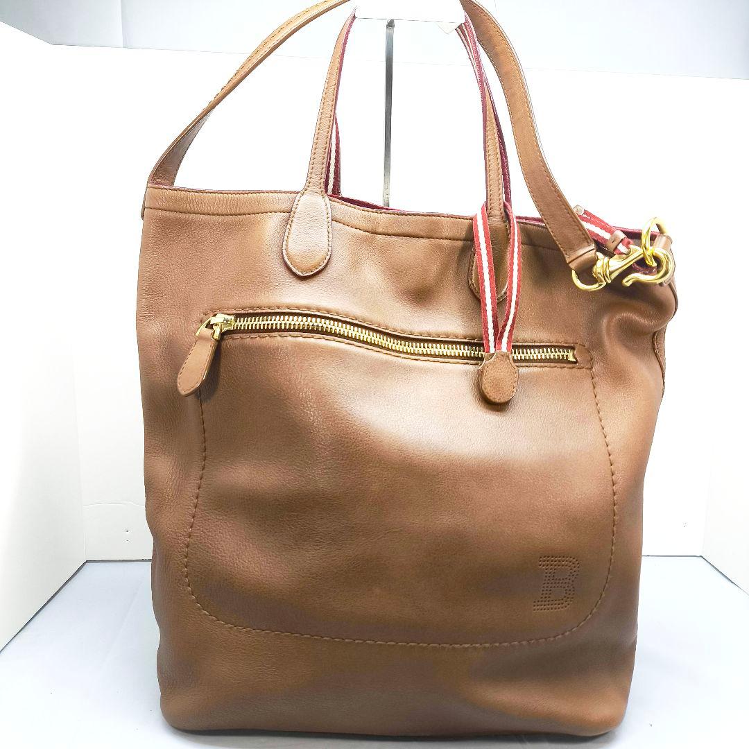 美品 バリー 2way トートバッグ ショルダーバッグ レザー