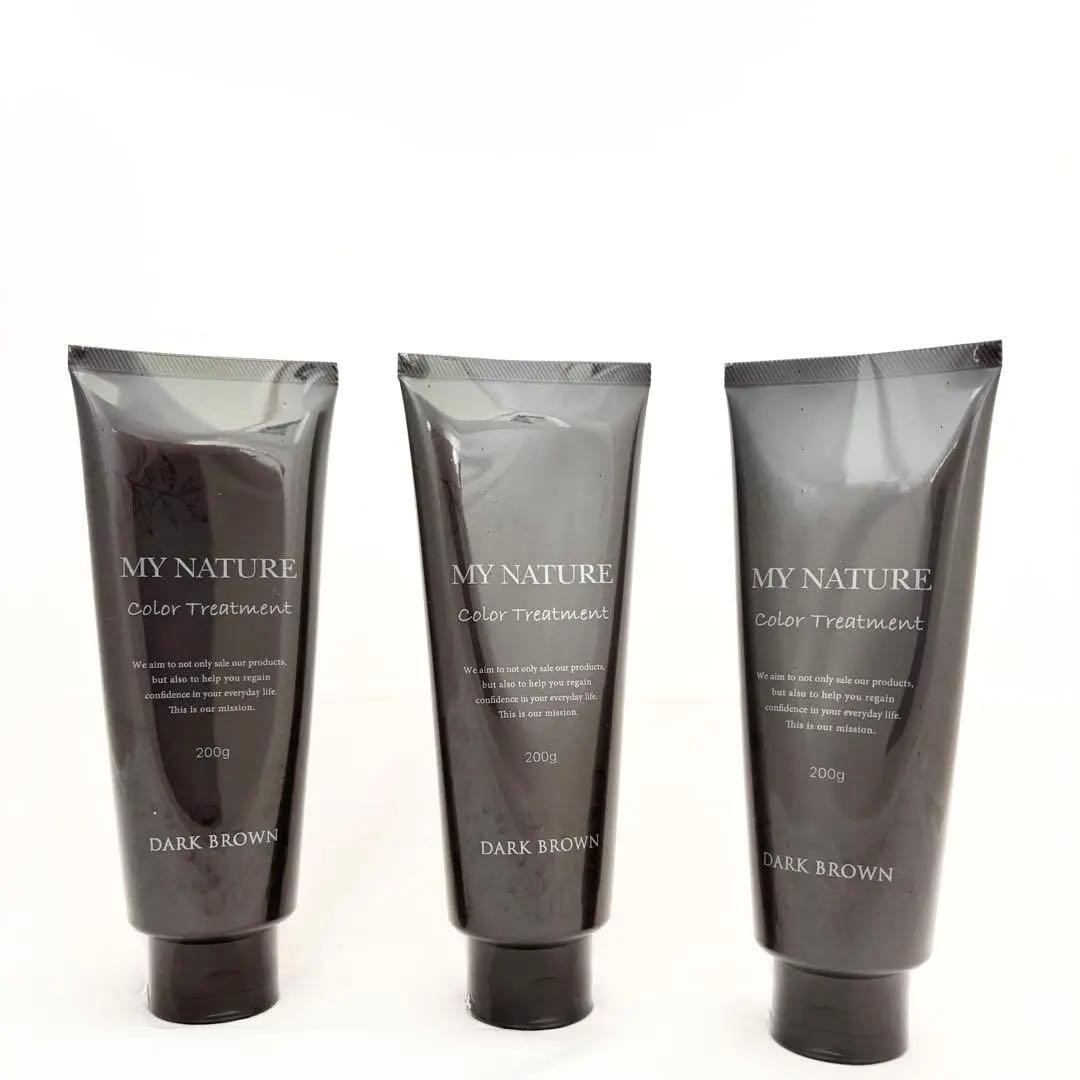 【新品未開封】マイナチュレ カラーリングトリートメント ダークブラウン 3点