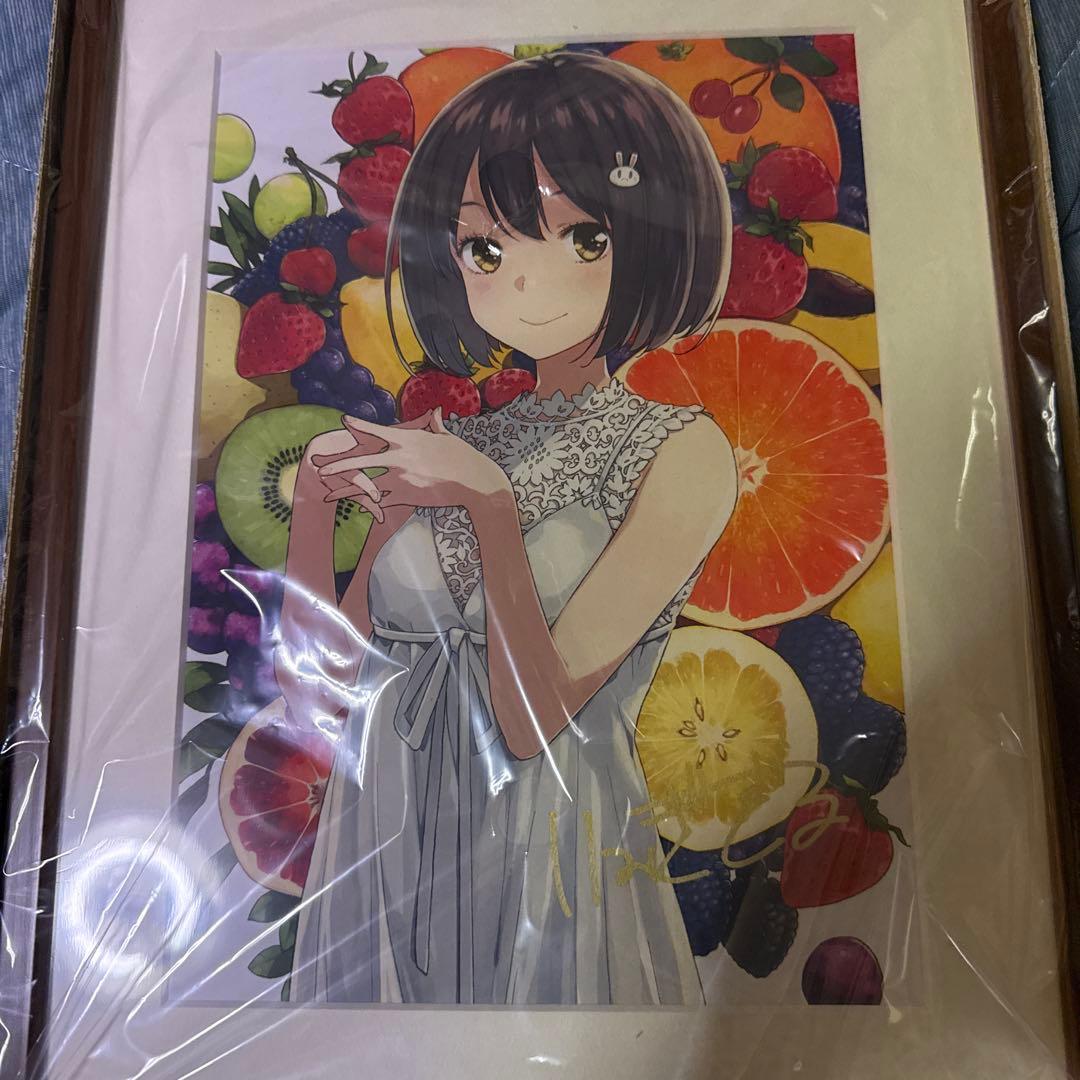 この美術部には問題がある、直筆サイン入り複製原画