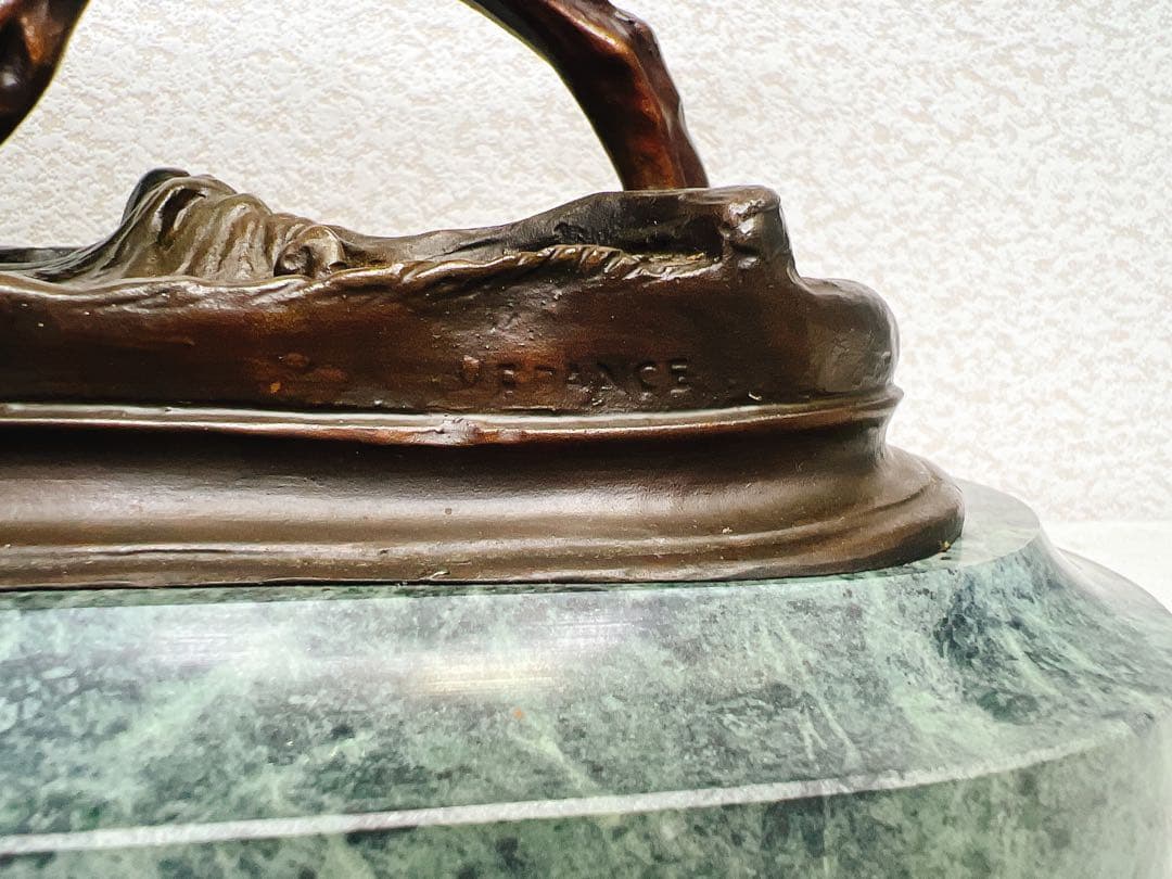 ジュール・モワニエ Hunting Dog on Pointブロンズ彫刻 犬 - メルカリ