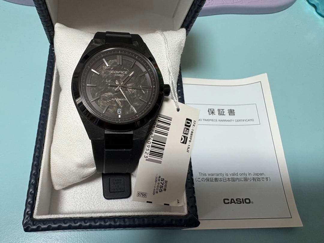 カシオ腕時計　フォージドカーボン　 EFK-100XPB-1AJF