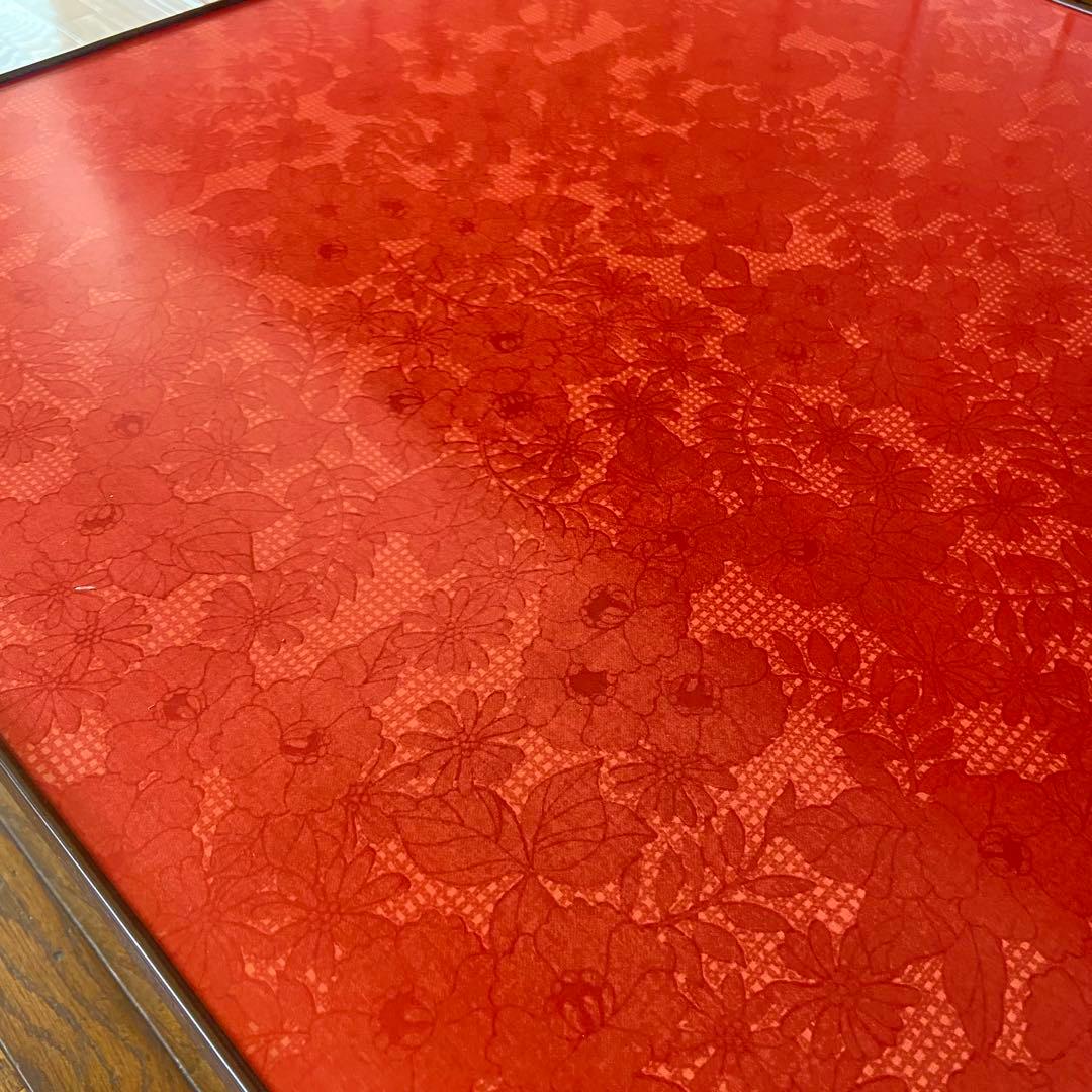 昭和レトロ こたつ 花柄天板 美品 ミニこたつ レトロポップ - メルカリ