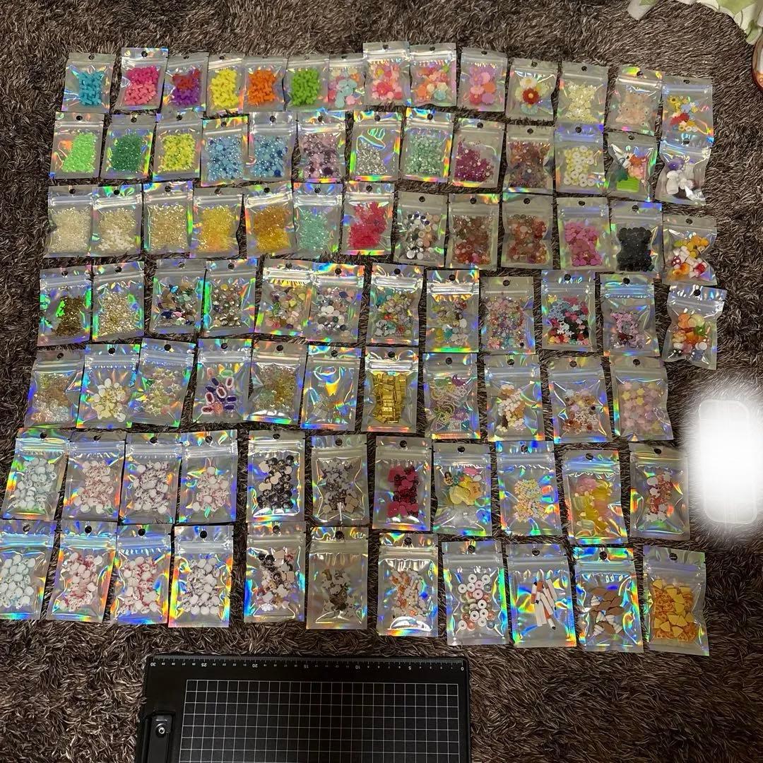 ネイルパーツ85袋セットまとめ売り