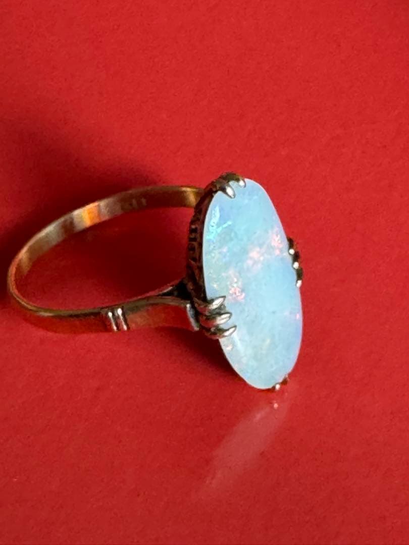 K18 オパール 指輪 リング ヴィンテージ