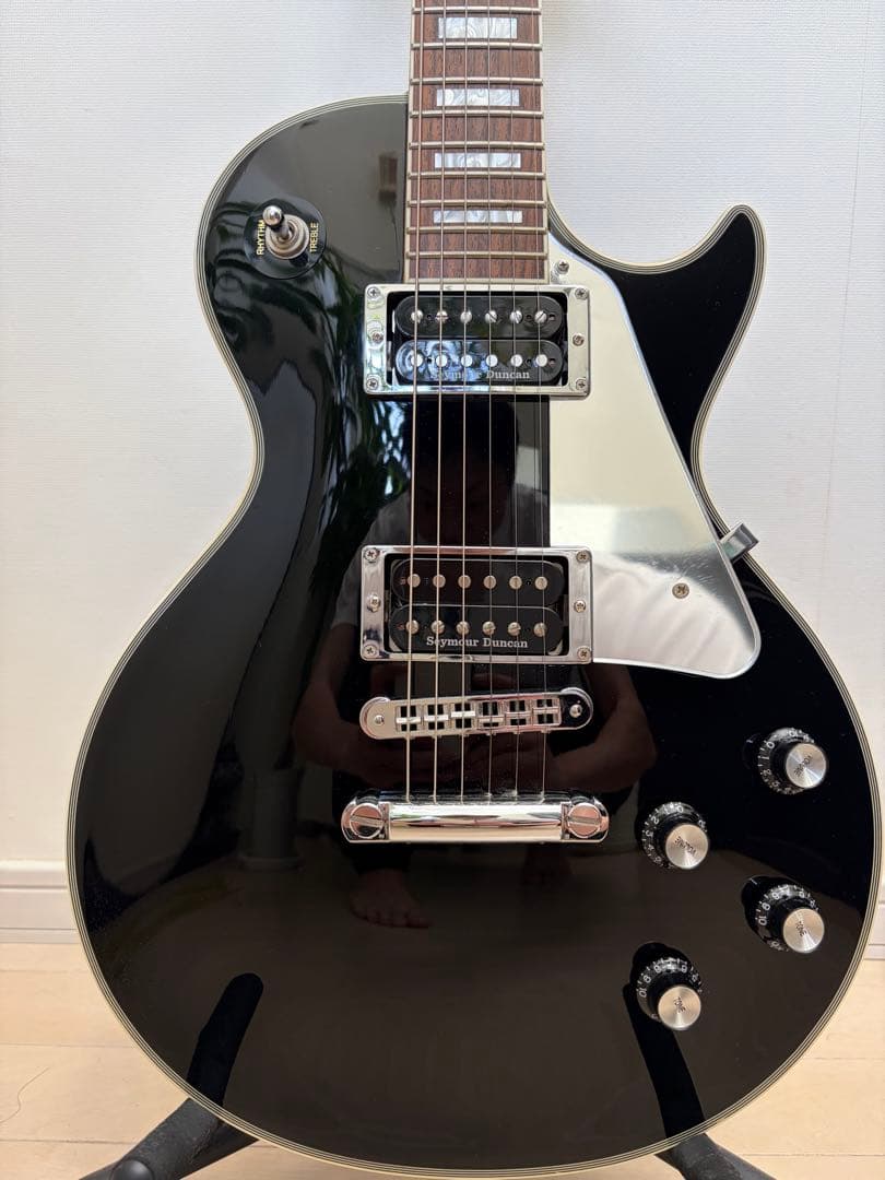 お正月限定値下げ！！　新品セイモアダンカン搭載　Burnyレスポールカスタム 総額4万円でギターを楽しむ!!Burny RLC-55にダンカン59&JBで使える