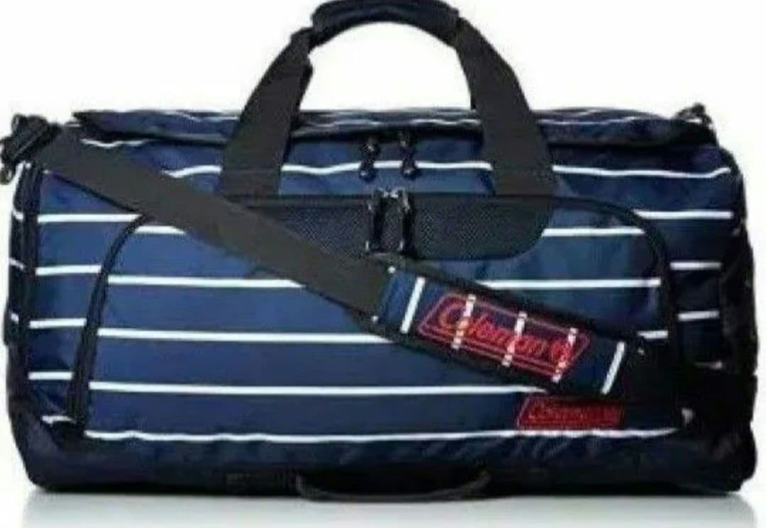 タイムセール！ コールマン ボストンバッグ５０Ｌ「ネイビーボーダー」レア