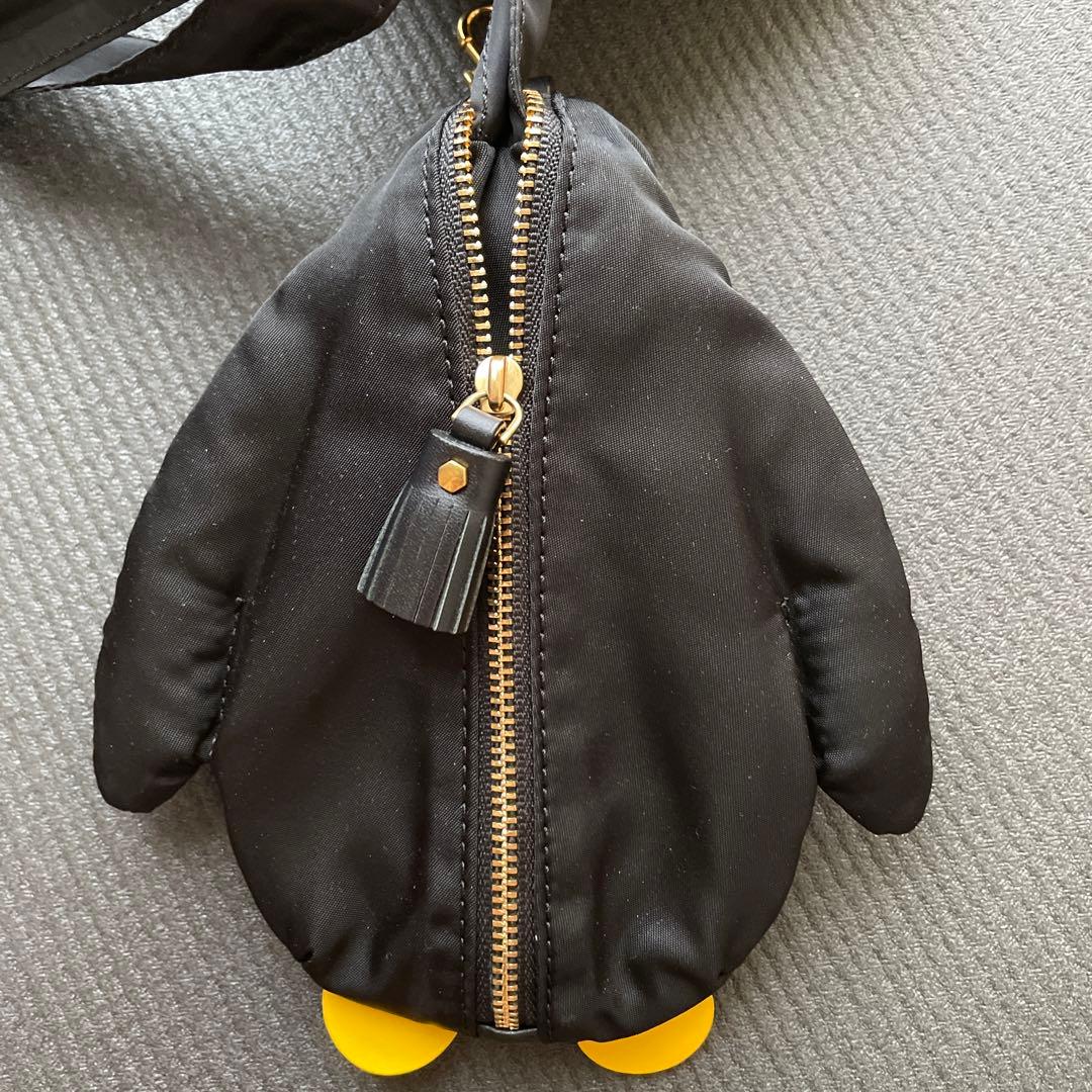 アニヤハインドマーチ ペンギンチャームショッパーエコバッグ ペンギン