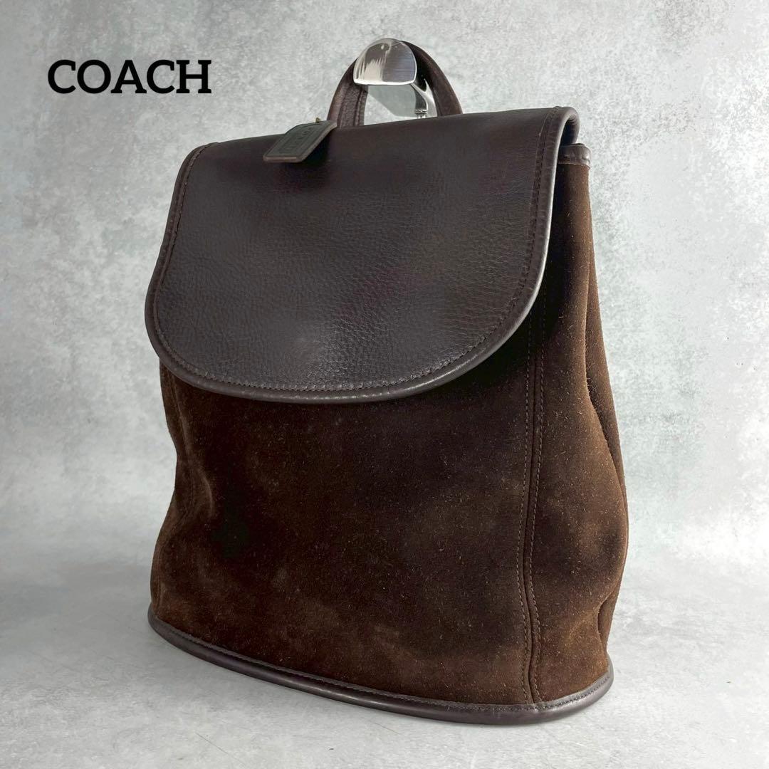 極希少✨オールドコーチ バークレー リュック ブラウン スエード フラップ 公式】コーチアウトレット | イーサン バックパック
