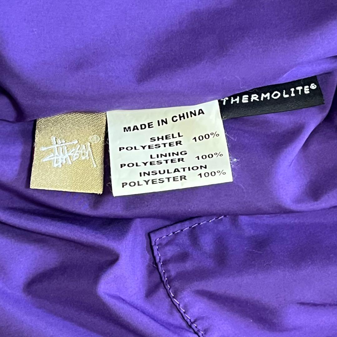 00's old stussy ダスパーカー 中綿ダウンジャケット ブルー XL - メルカリ