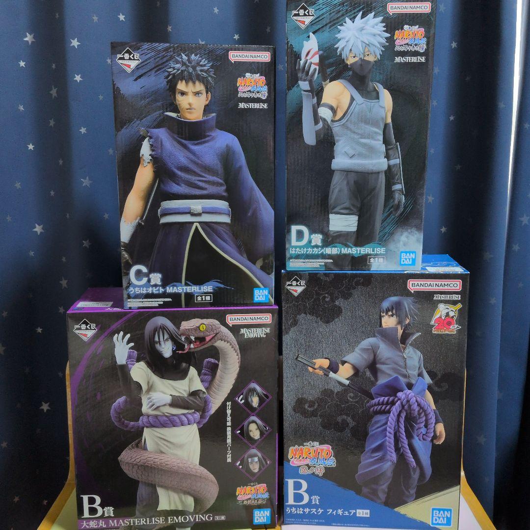 一番くじNARUTO 大蛇丸 & サスケ ＆カカシ＆オビト