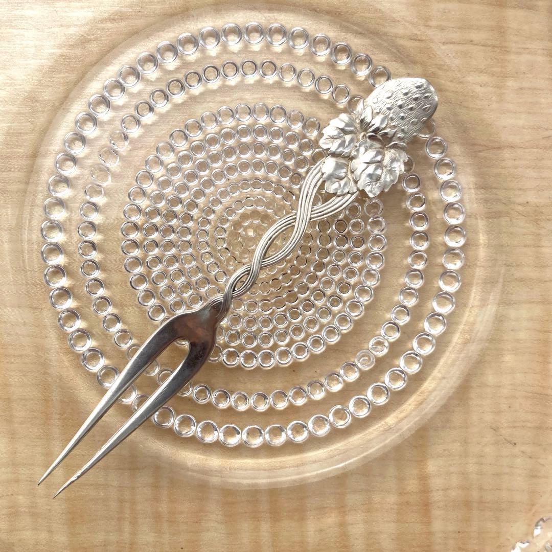 Tiffany 純銀　ストロベリー　フルーツフォーク