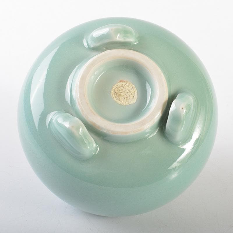 茶道具 板谷波山作 青磁 三足香爐 共布共箱 M R6770 - メルカリ