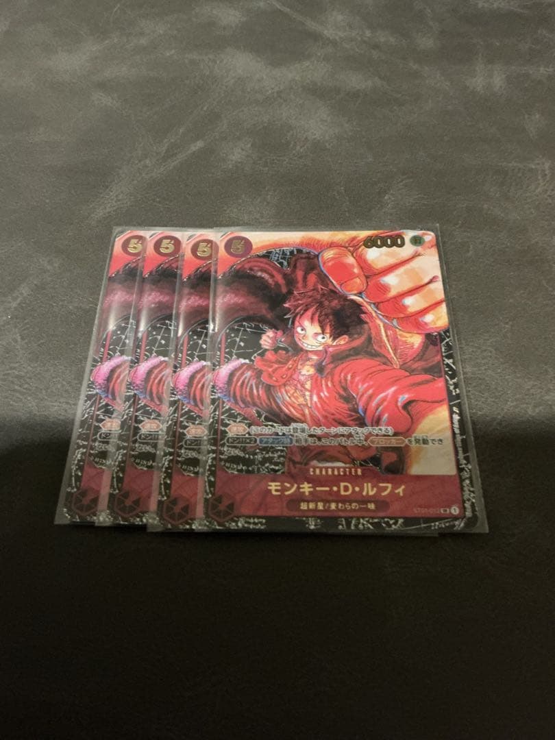 モンキー・D・ルフィ SR パラレル ST01-012 ４枚 ワンピース モンキー・D・ルフィ SR パラレル ST01-012 - メルカリ