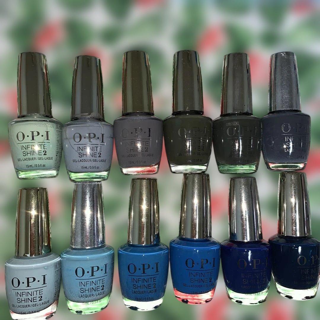 OPI インフィニットシャイン　ダークカラー系セット