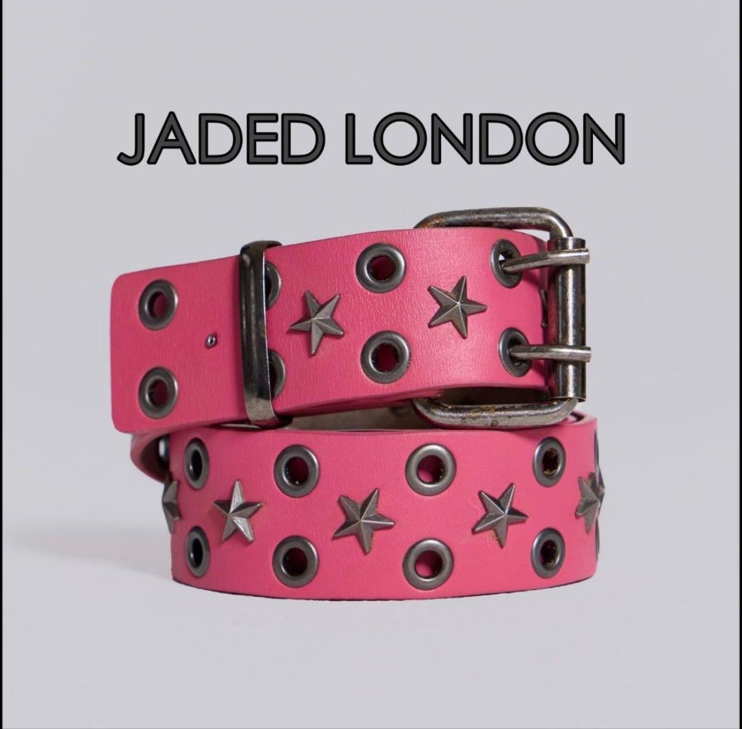 JADED LONDON ピンク　星型スタッズ　ベルト jaded london スタースタッズベルト belt ピンク - メルカリ