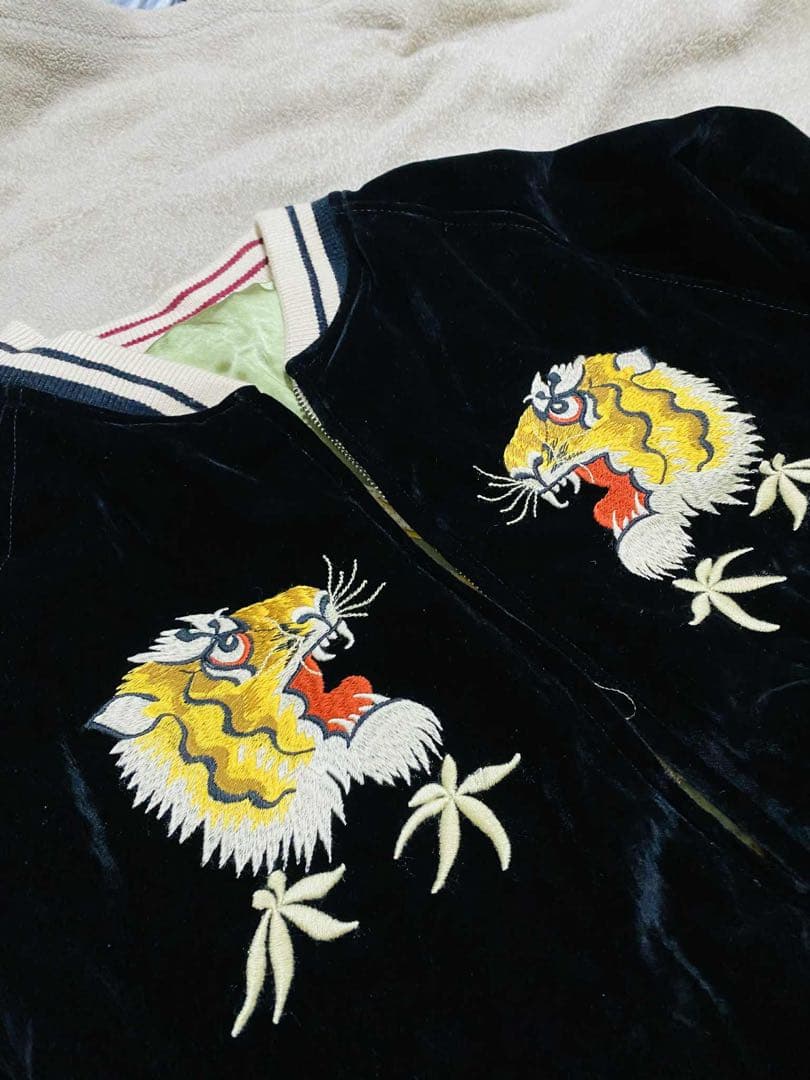 未使用 2面用 NON STOCK & CO 別珍 虎鷲 限定 スカジャン 美品 - メルカリ