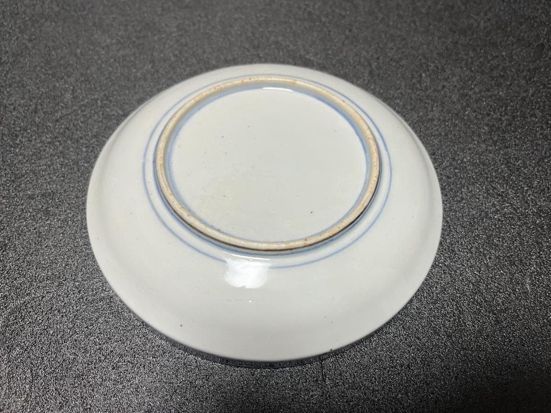 古伊万里 金襴手 金彩 松鶴図 銘々皿 皿 寿 9客