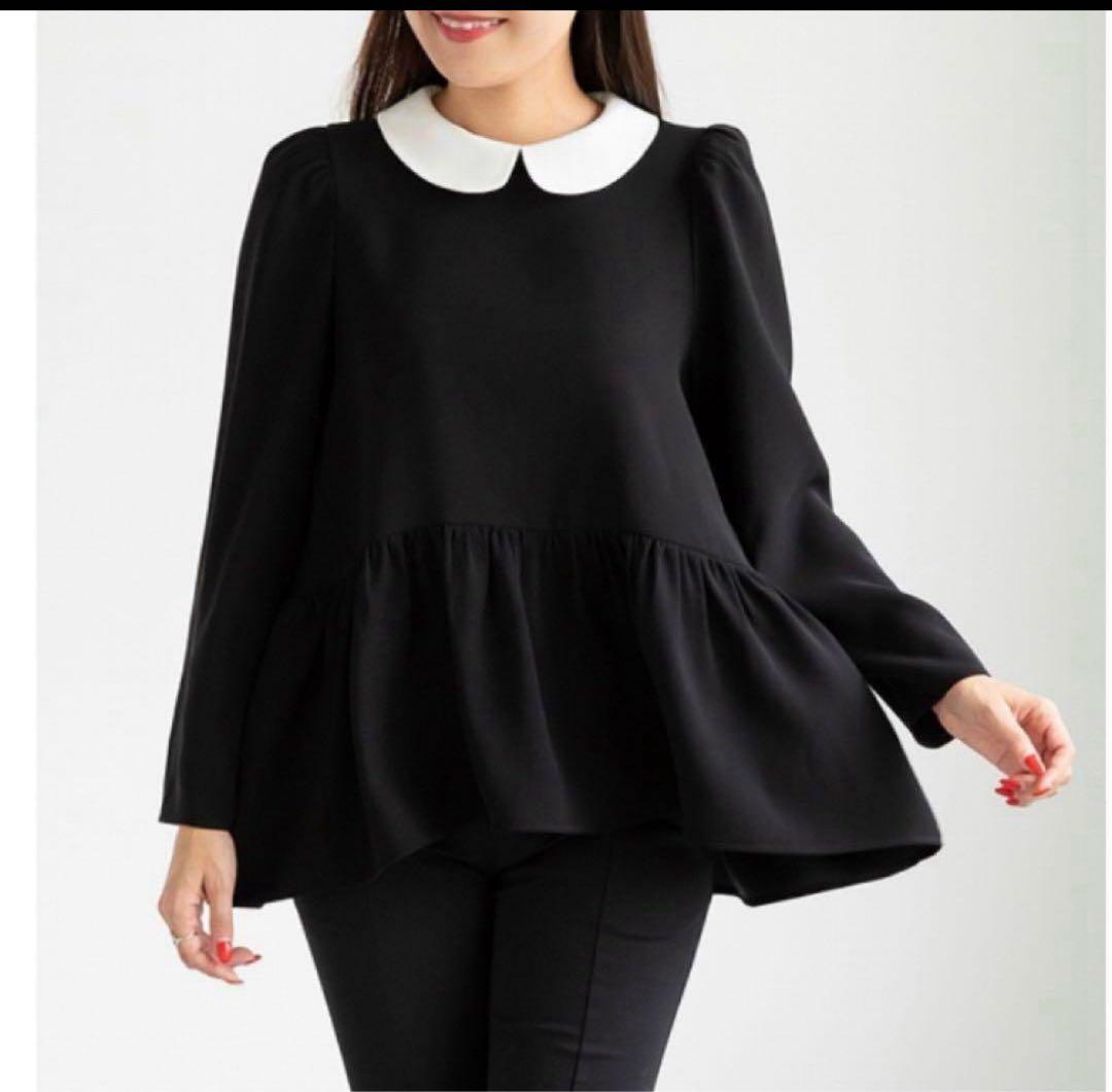 新品　未使用　トレフルプラスワン　白襟　トップス