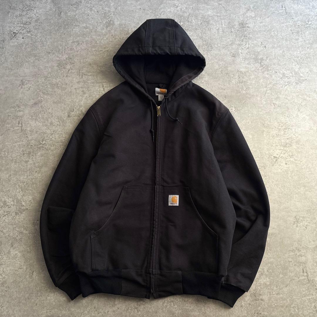 美品■USA製■carhartt カーハート【S】アクティブジャケット ブラック