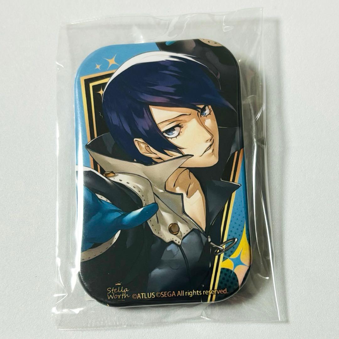 ペルソナ5 ザ・ロイヤル ステラワース スクエア缶バッジ 喜多川祐介 フォックス