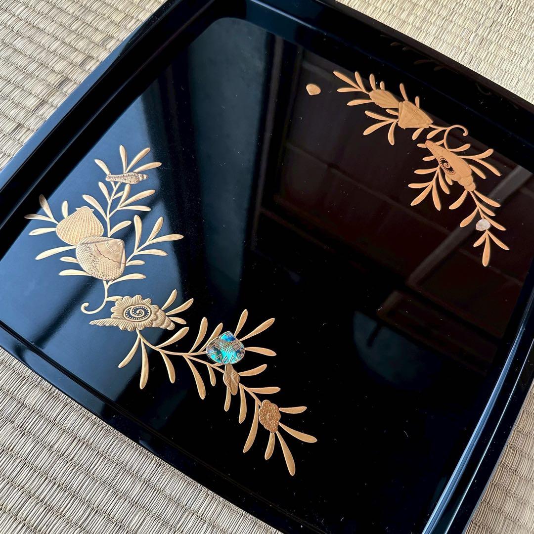 輪島塗 塗師 斗陽 作【菜盛器】漆塗 金蒔絵 螺鈿細工 共箱 - メルカリ