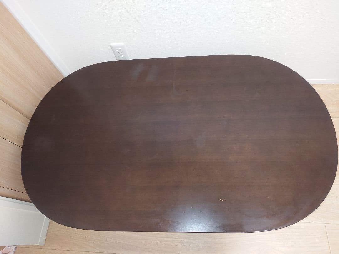 無印良品 楕円こたつ フラットヒーター ダークブラウン