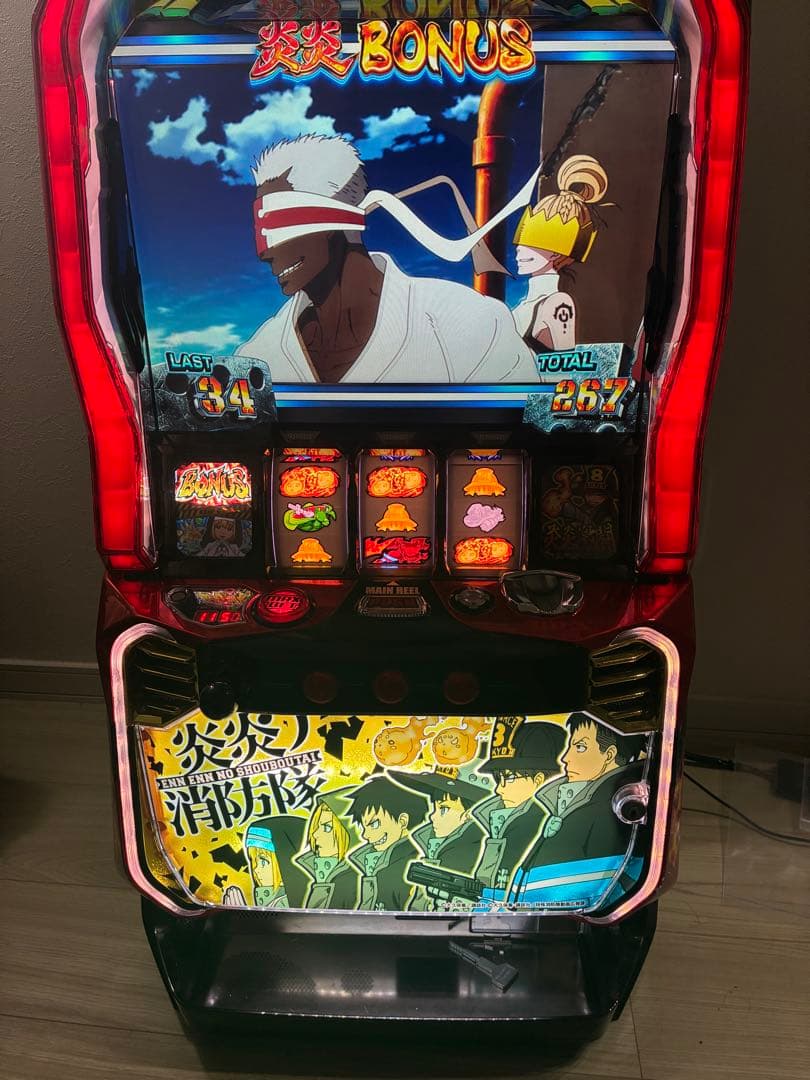 S炎炎ノ消防隊 メダル不要機　送料込み　スロット実機　パチスロ　早い者勝ち！！
