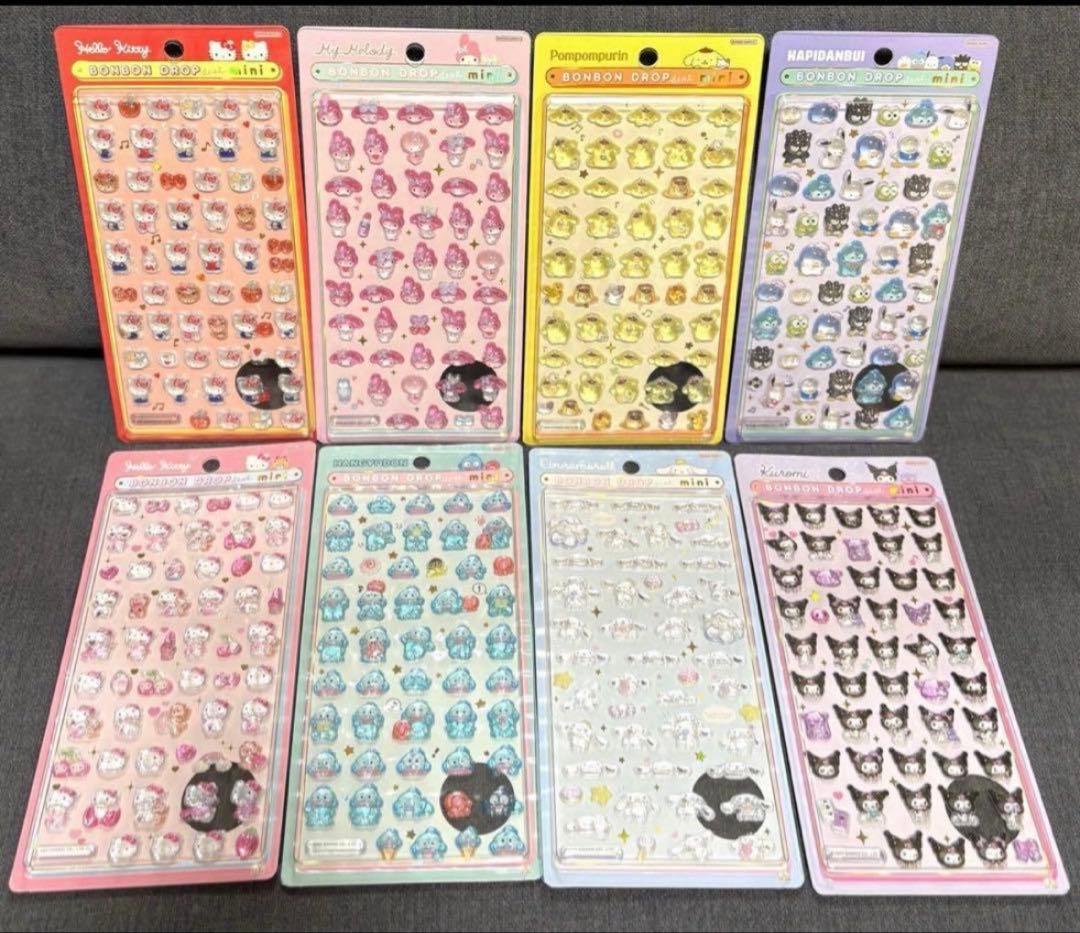 早い者勝ち♡【正規品】ボンボンドロップシールmini サンリオ　コンプリート