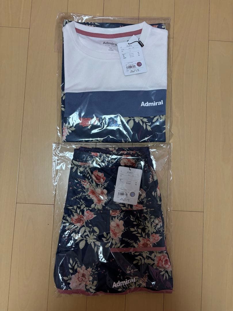 Admiral テニスウェア フローラルTシャツとスコートのセット 新品未使用！ Admiral（アドミラル） アドミラル『Admiral』 テニスウェア